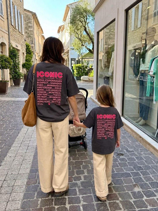 T-shirt gris enfant - ICONIC