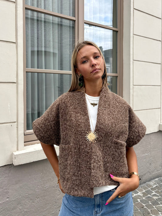 Gilet brun - ETHEL