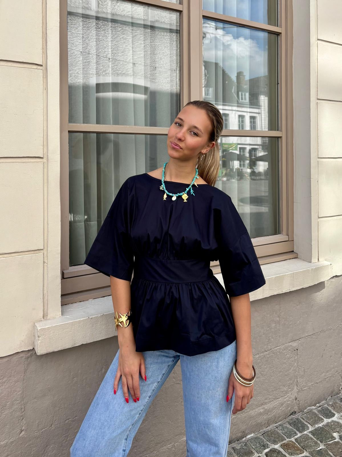 Haut bleu marine - MIRIAM