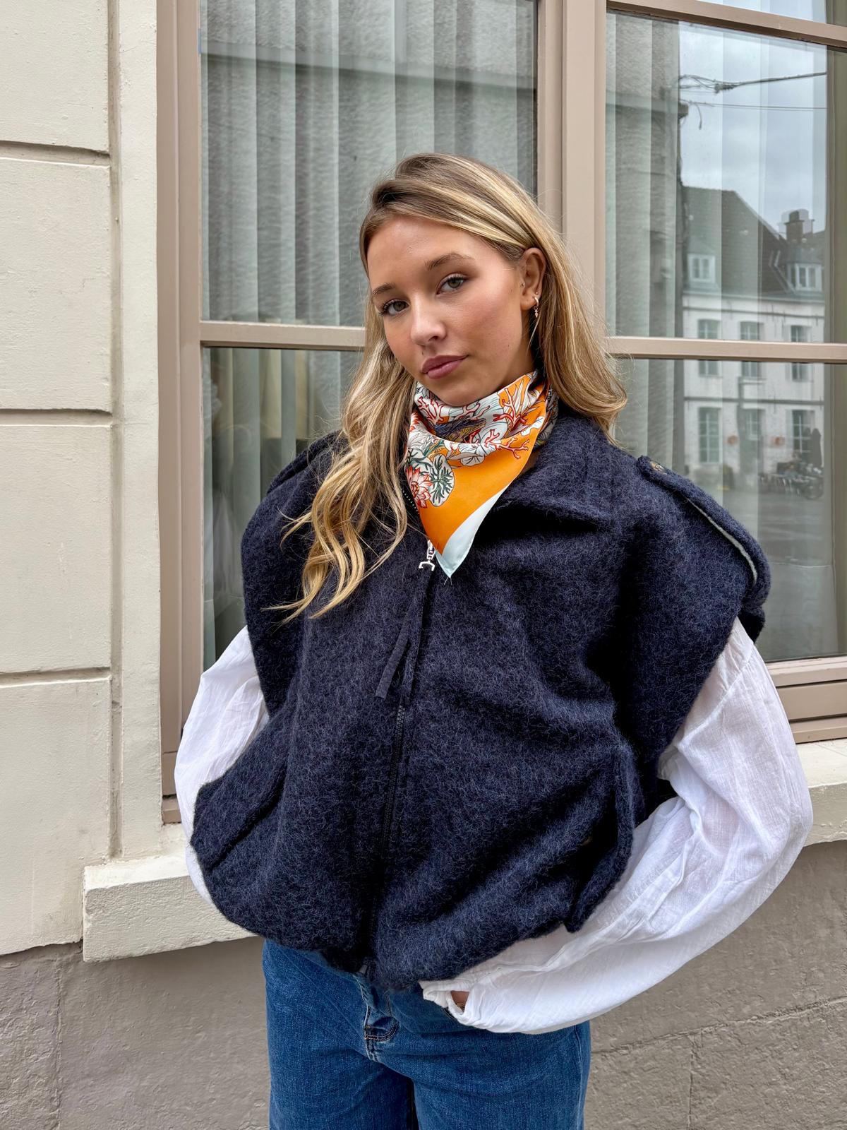 Veste bleue marine - NATHALYA