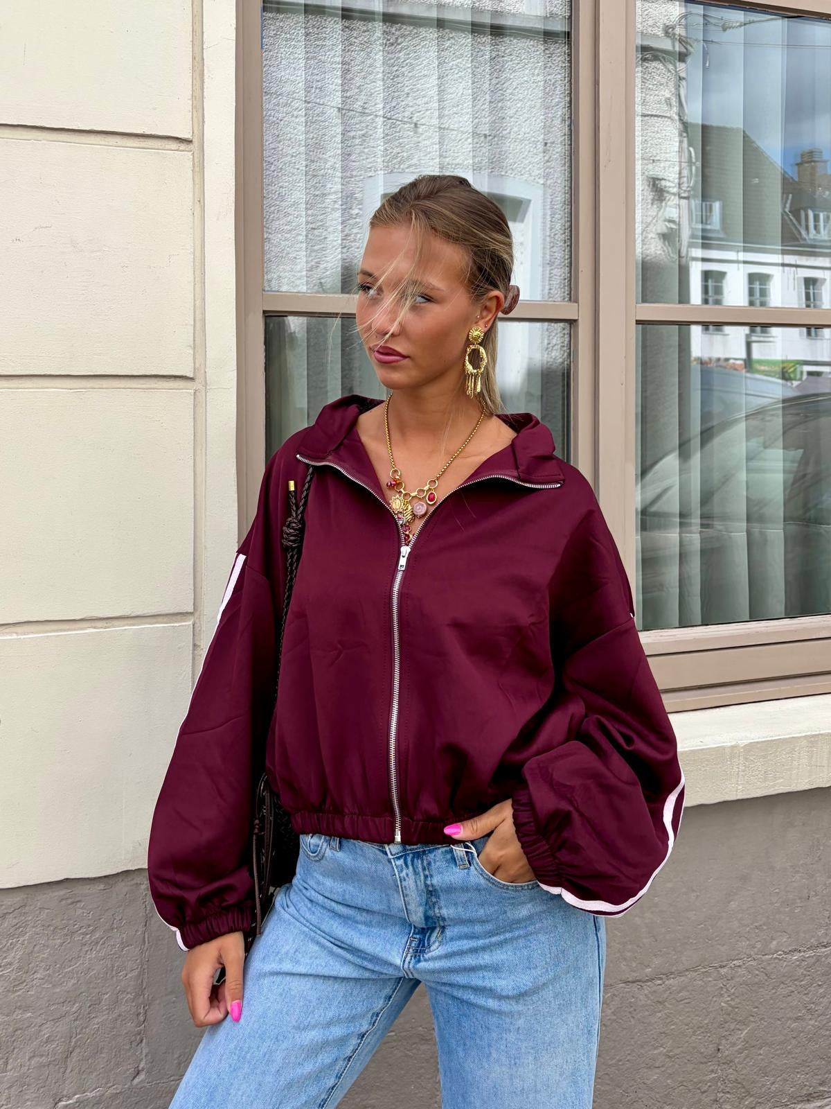 Veste bordeaux - SAMIA