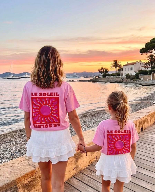 T-shirt rose - SOLEIL