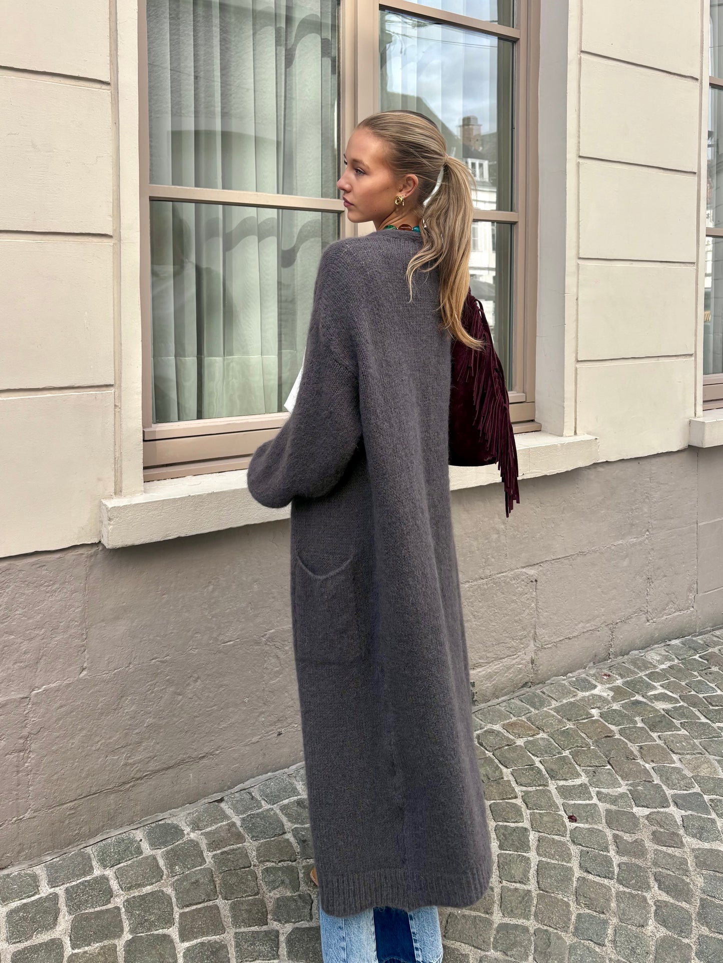 Long gilet gris - MALI