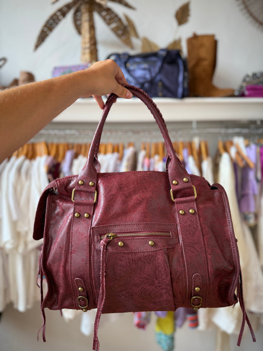 Grand sac bordeaux - NINA