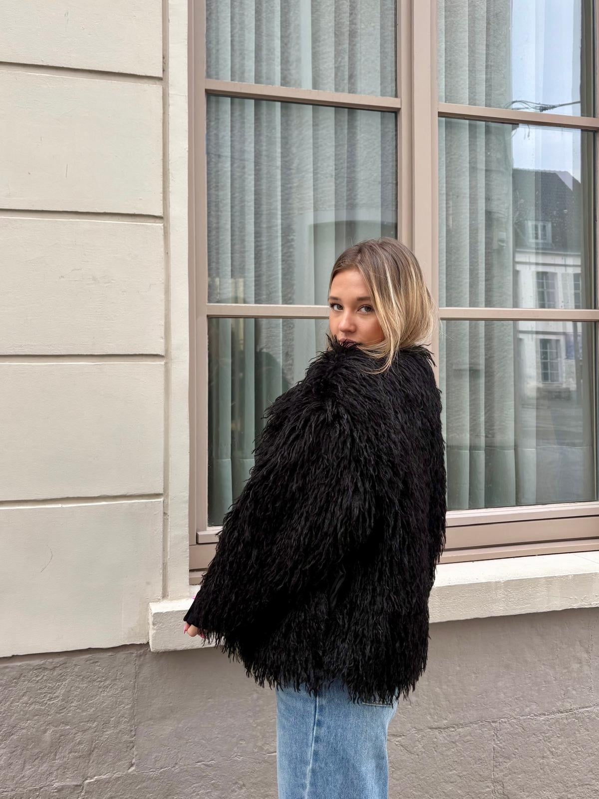 Manteau noir - KAMILIA