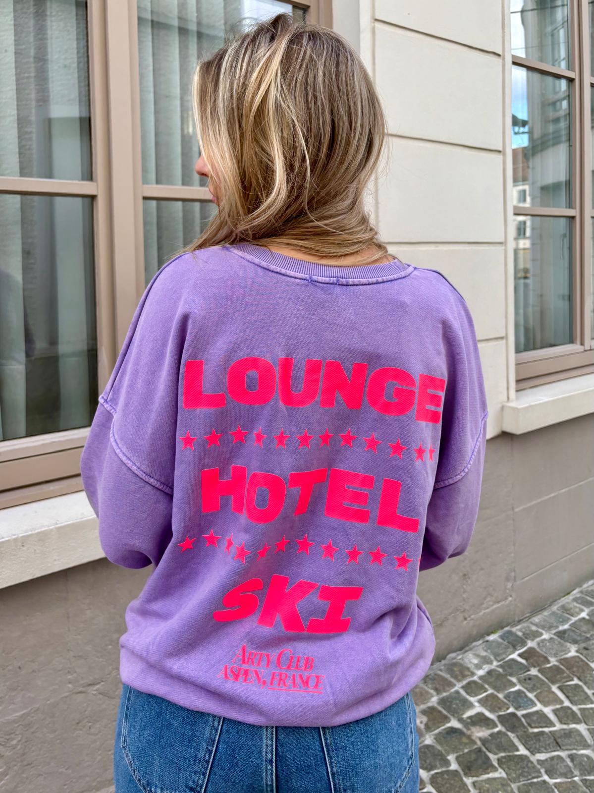 Sweat mauve - HOTEL SKI
