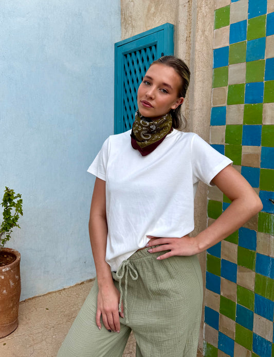 Foulard kaki - CÉLESTINE