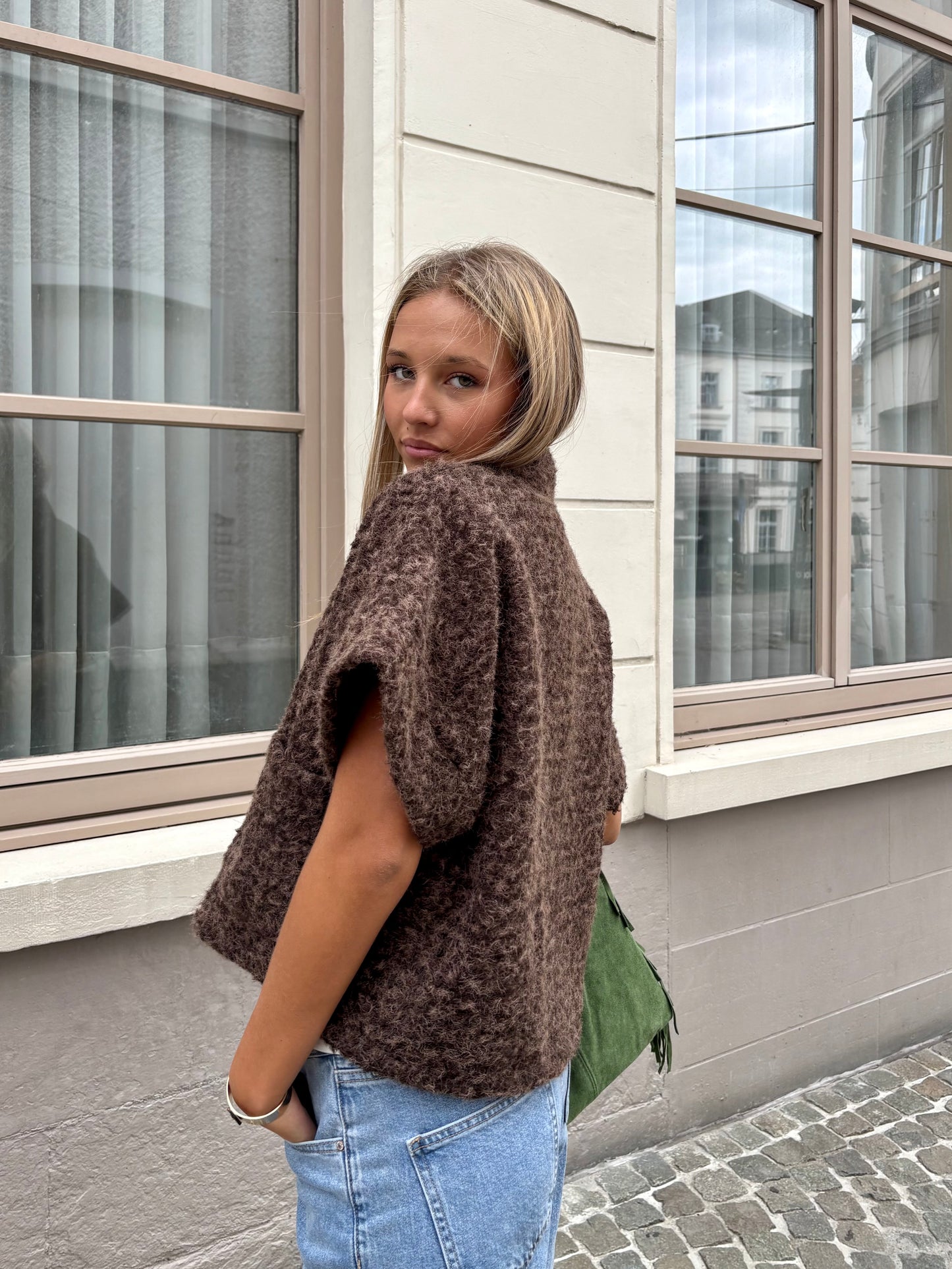 Gilet marron - ETHEL