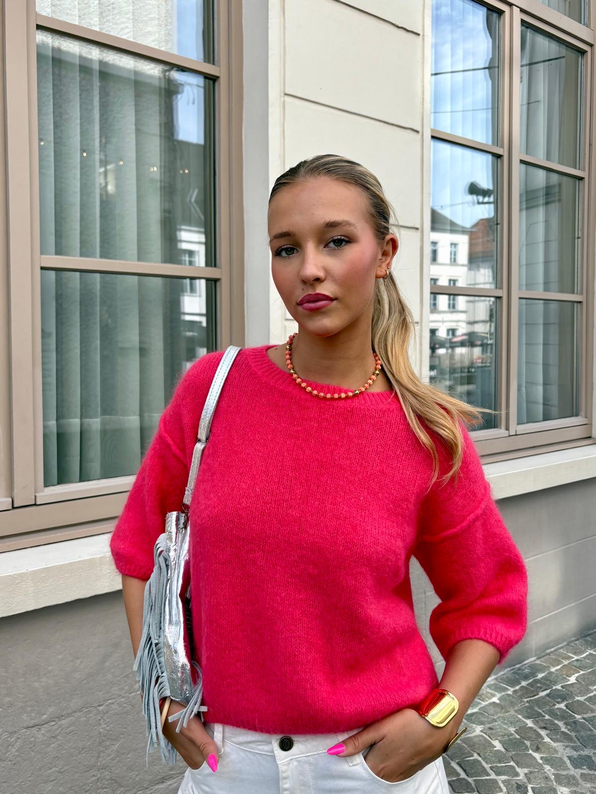 Pull framboise - CAMÉLIA