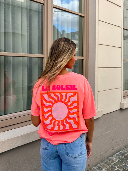 T-shirt corail - LE SOLEIL