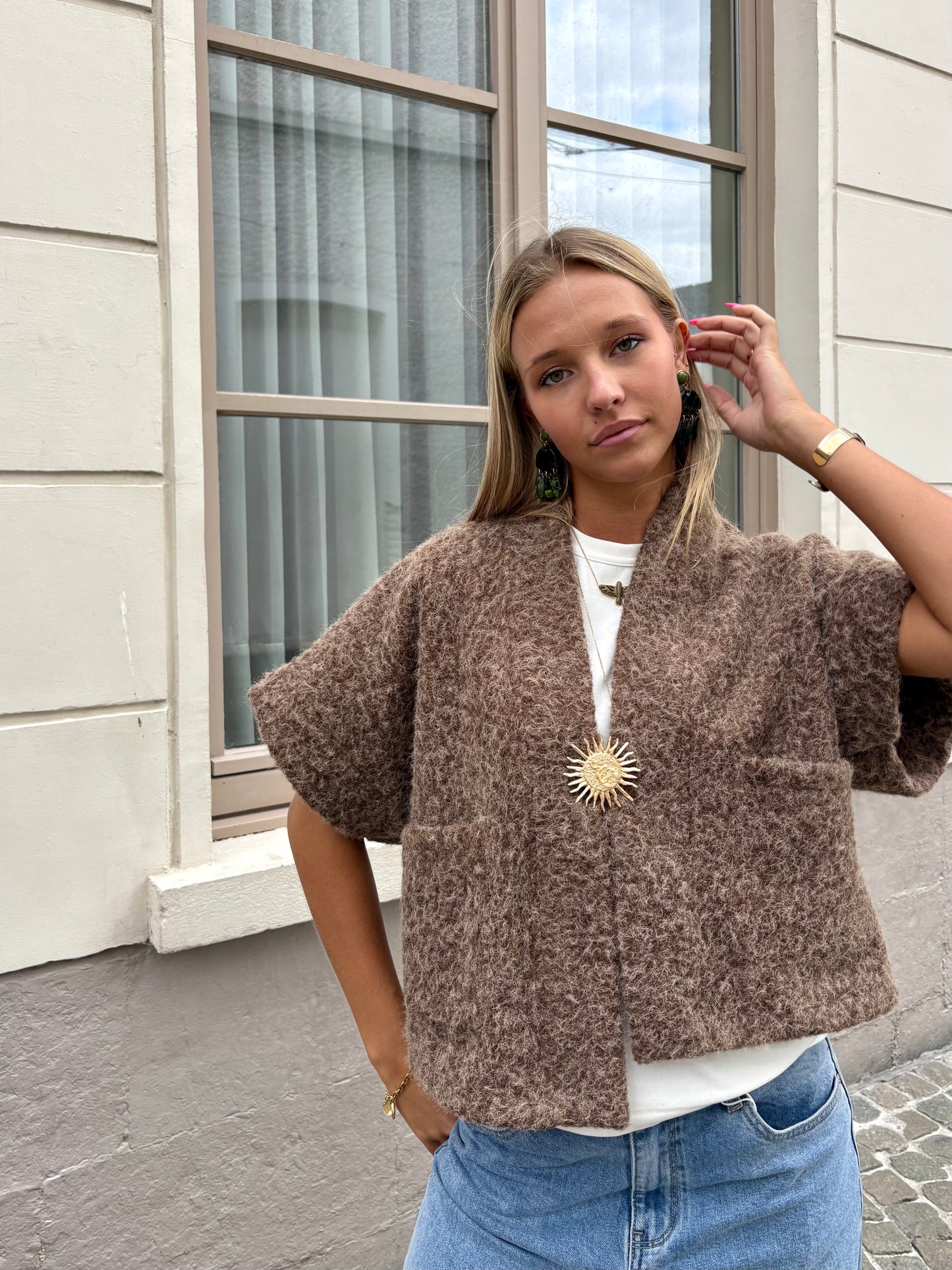 Gilet brun - ETHEL