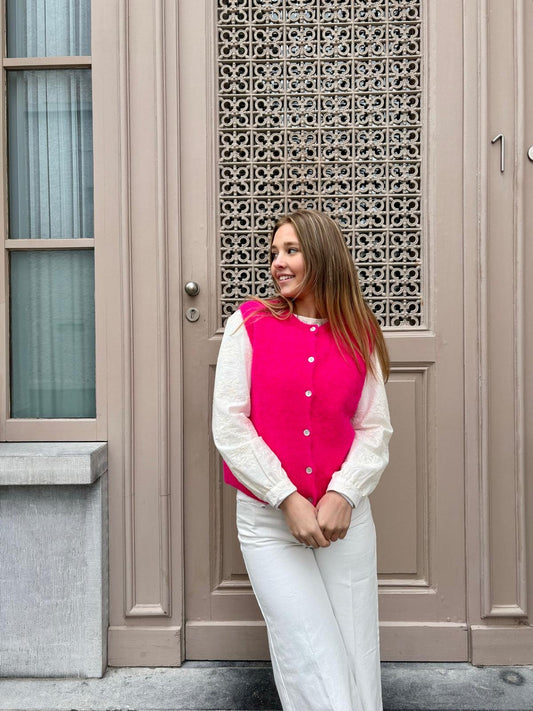 Gilet fushia - AMELO