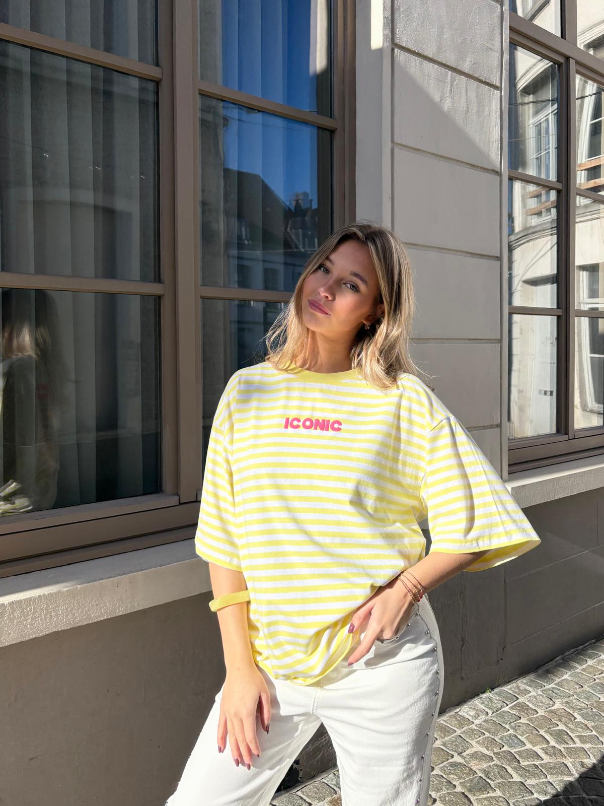 T-shirt jaune - ICONIC