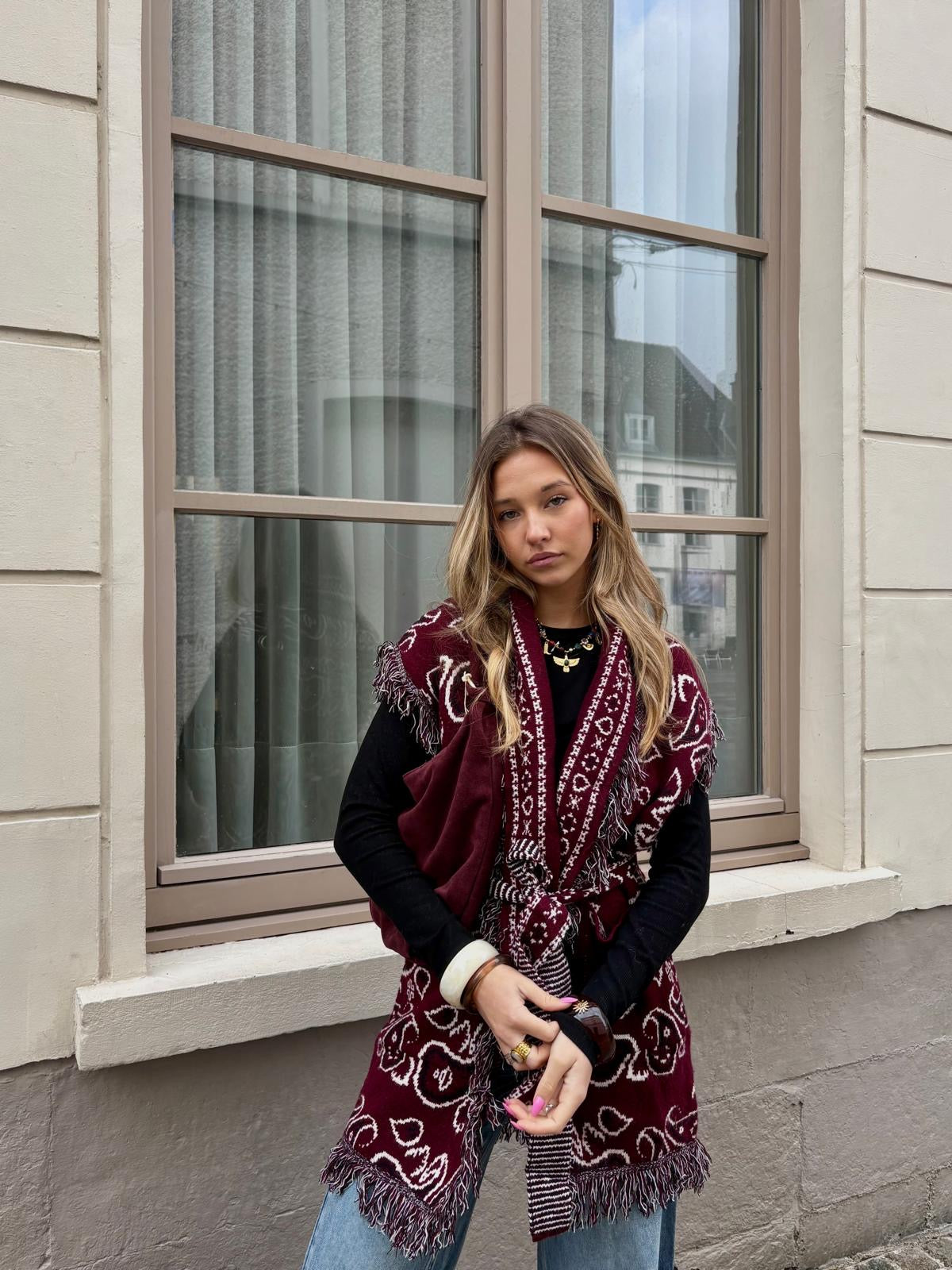 Veste bordeaux - ALINE