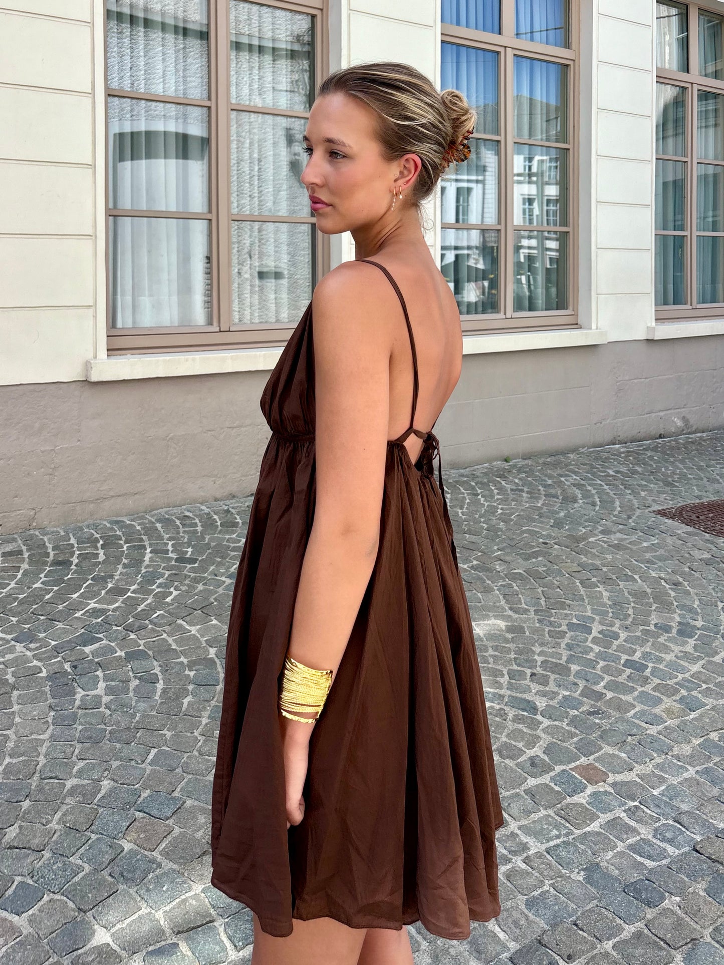 Robe marron - TANIA