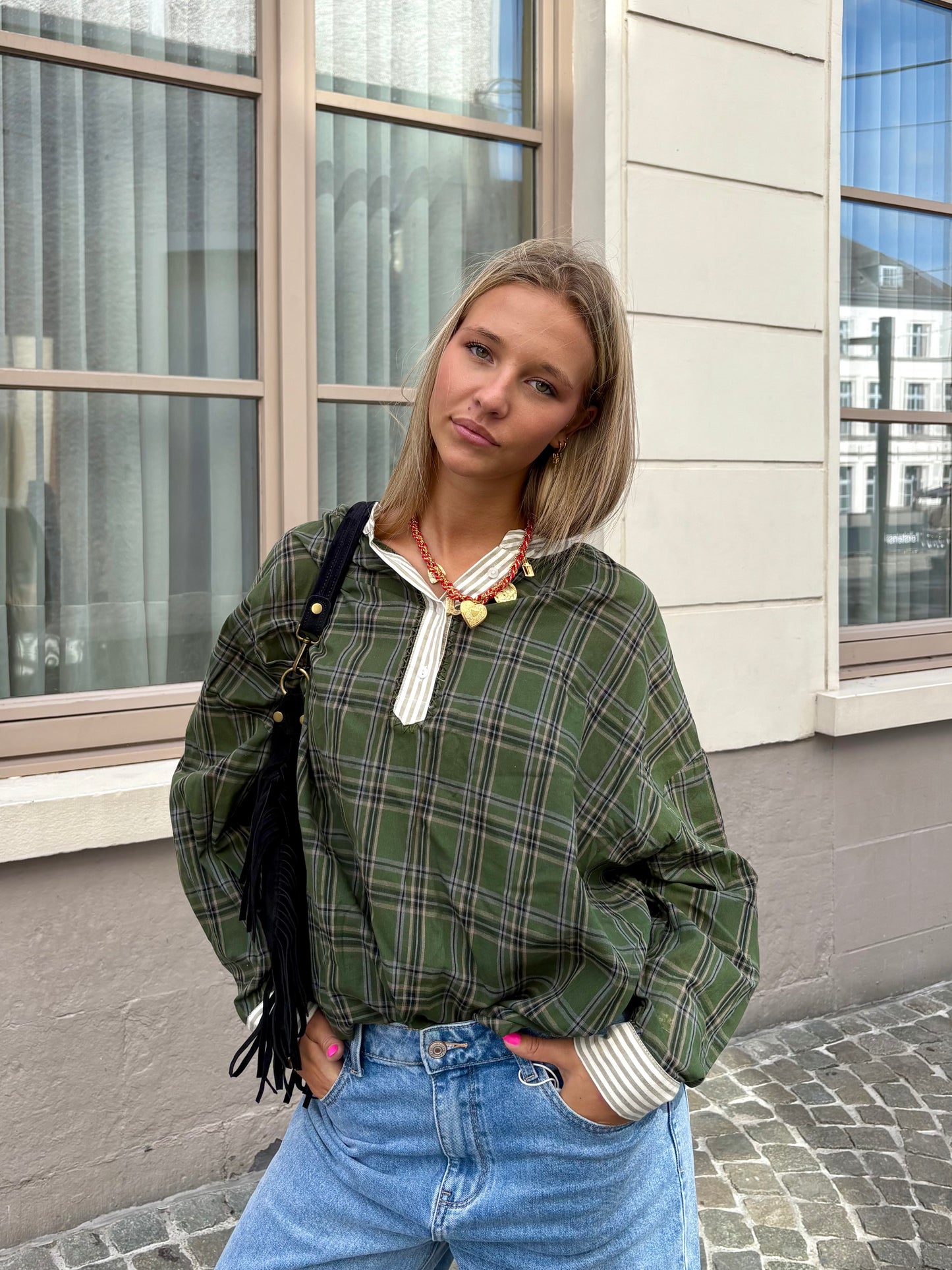 Chemisier vert foncé - ANITA