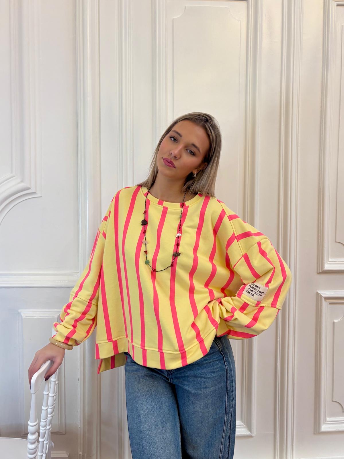 Sweat jaune - AMANDINE
