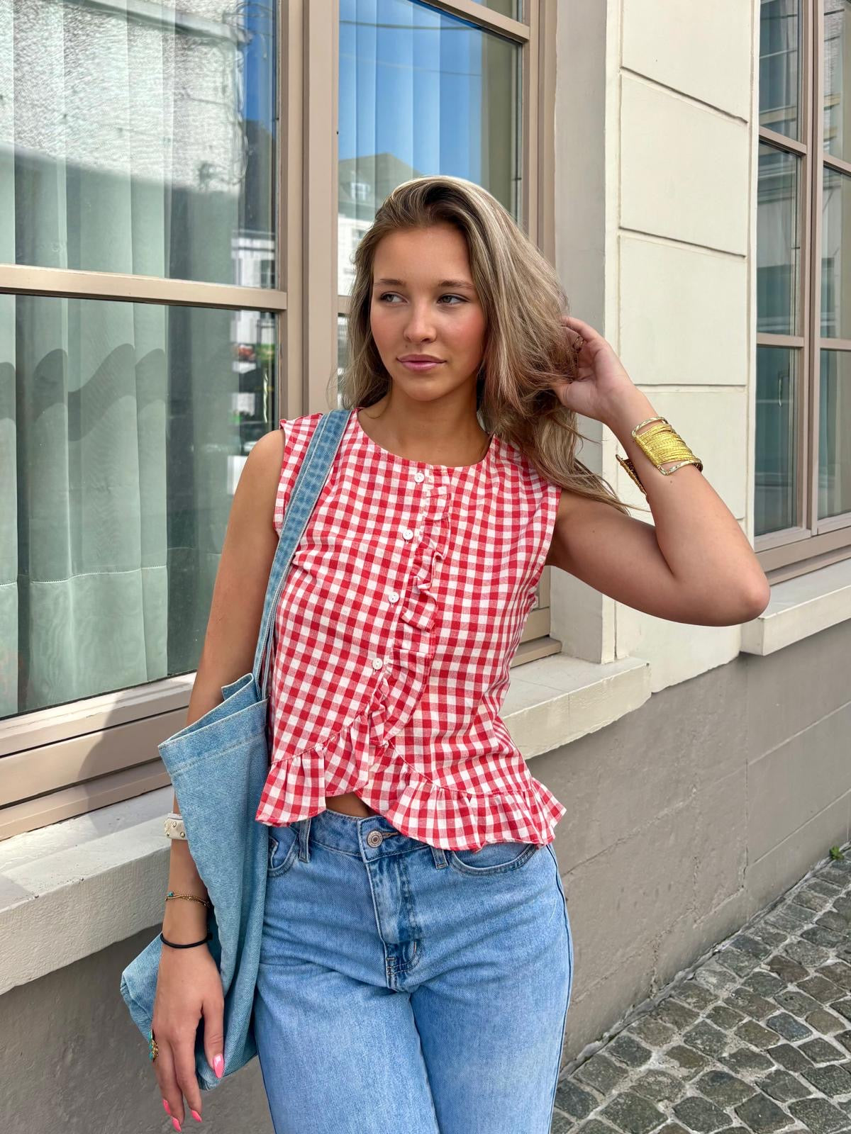 Haut rouge - MINA