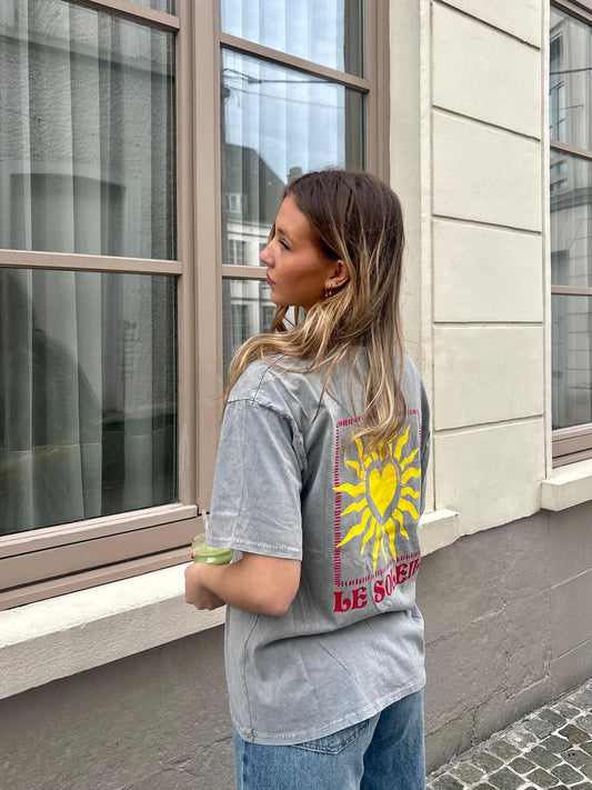 T-shirt gris - LE SOLEIL