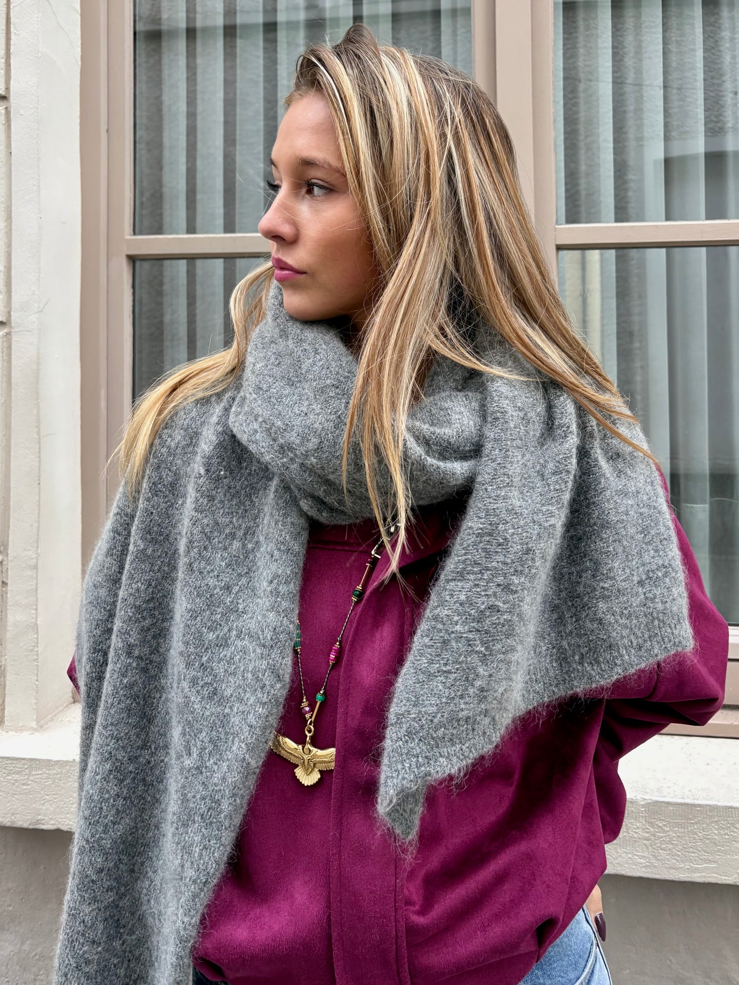 Écharpe grise - SABINE