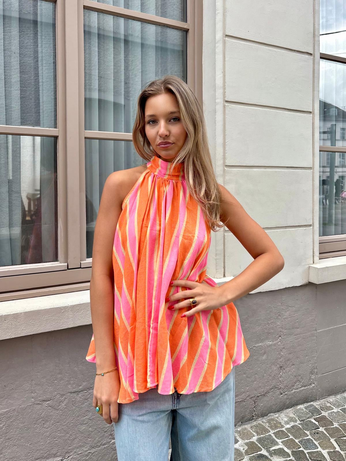 Haut orange/rose - GLOWY