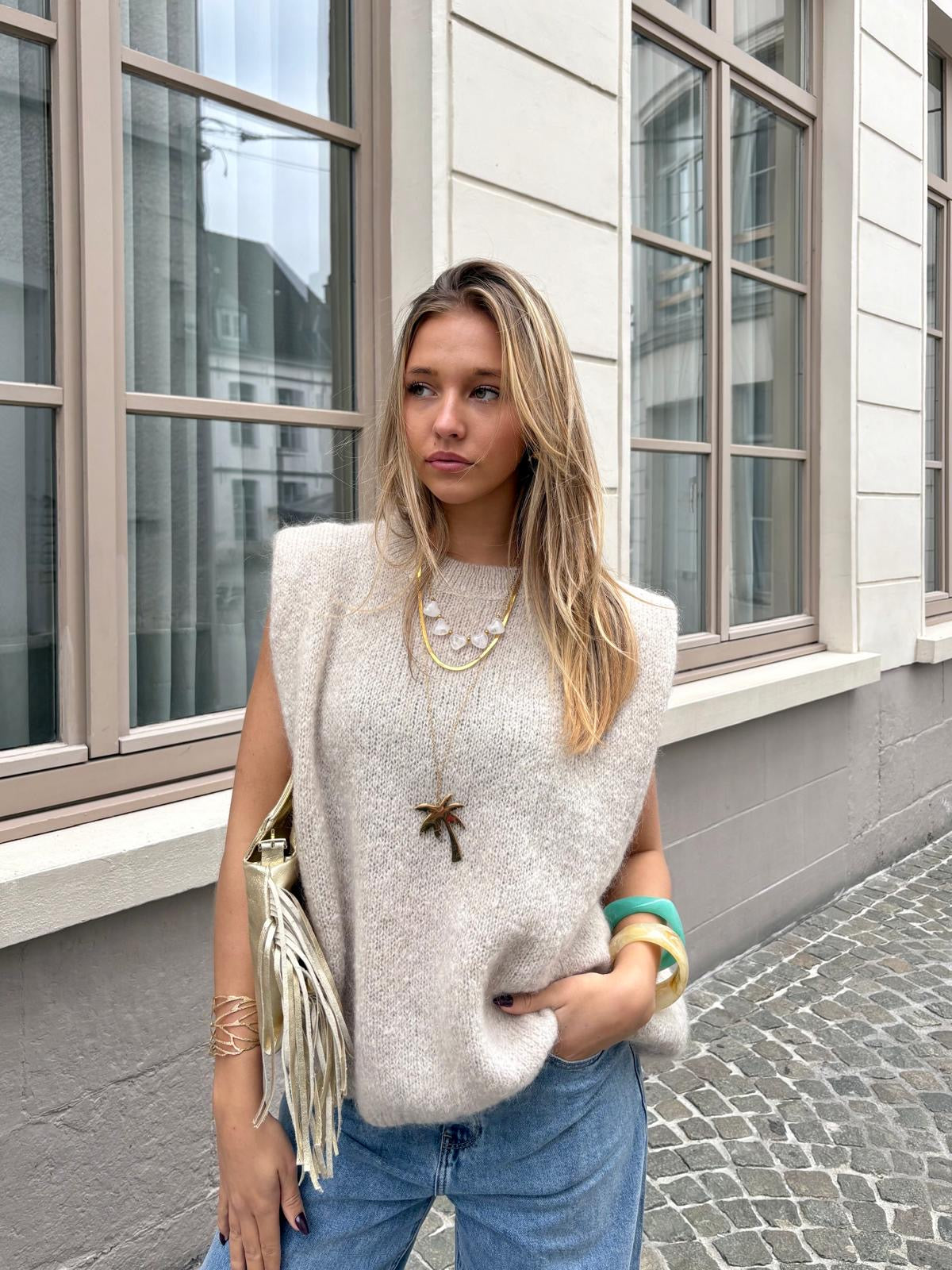 Pull beige - THÉRÈSE