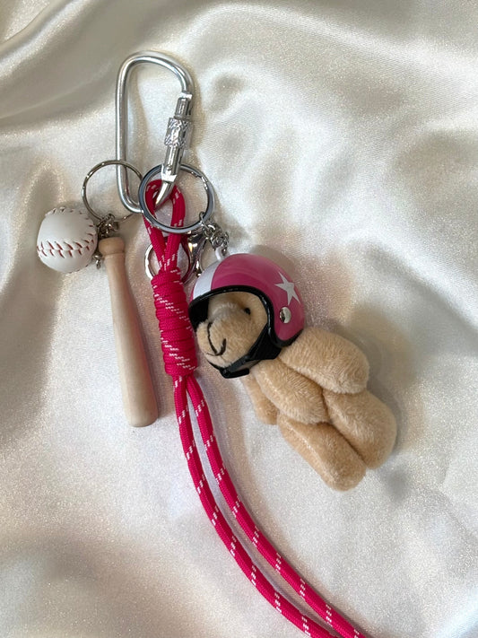 Accessoire de sac fushia - OURS