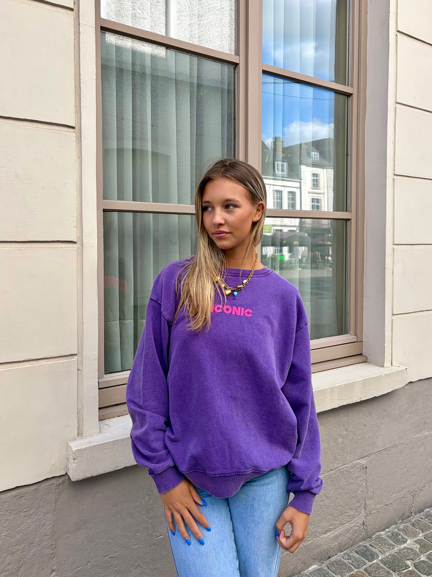 Sweat mauve - ICONIC