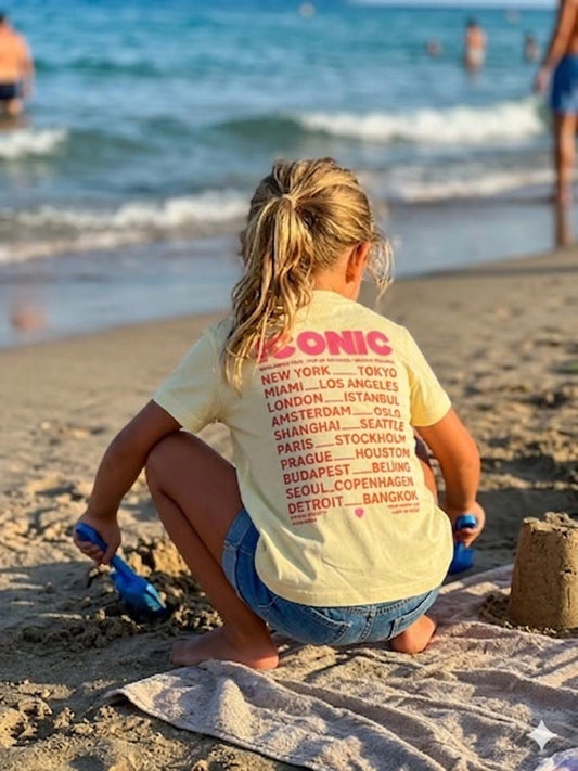 T-shirt jaune - ICONIC
