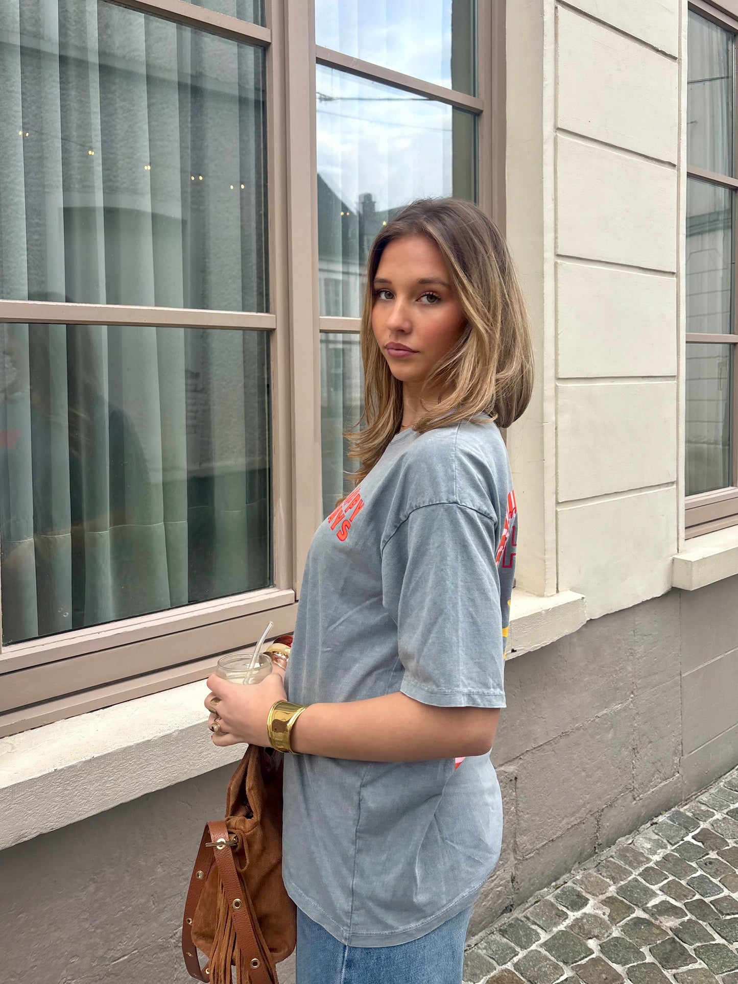 t-shirt gris - HAPPY DAYS