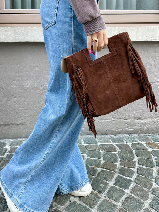 Sweat marron (daim) - MARTINE