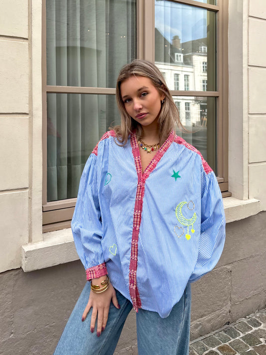 Chemisier bleu - MARIUS