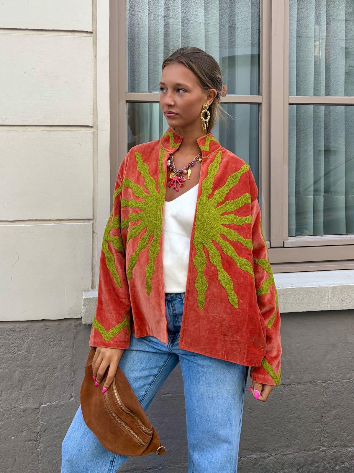 Veste brodée - ZELIE