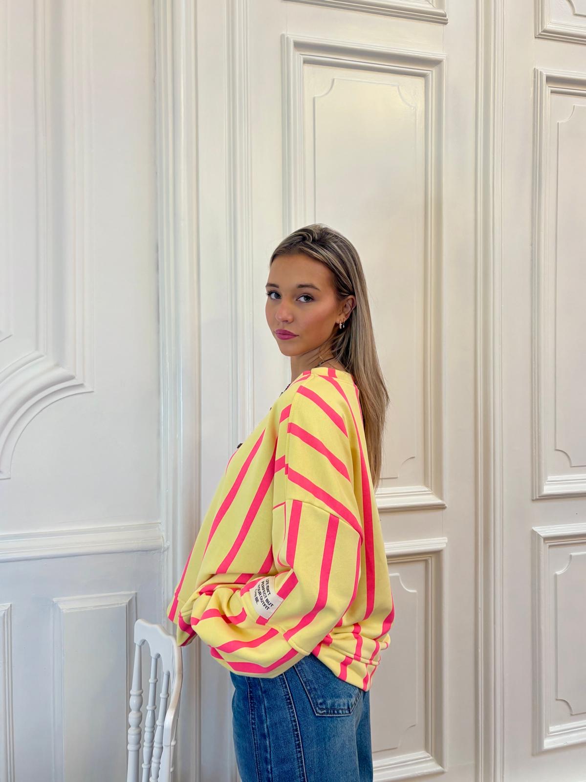 Sweat jaune - AMANDINE