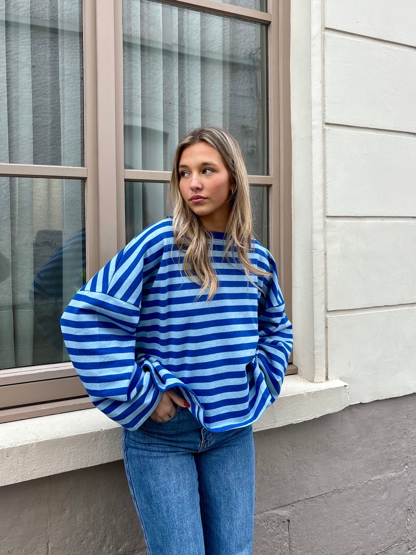 Pull bleu - MOM LIFE