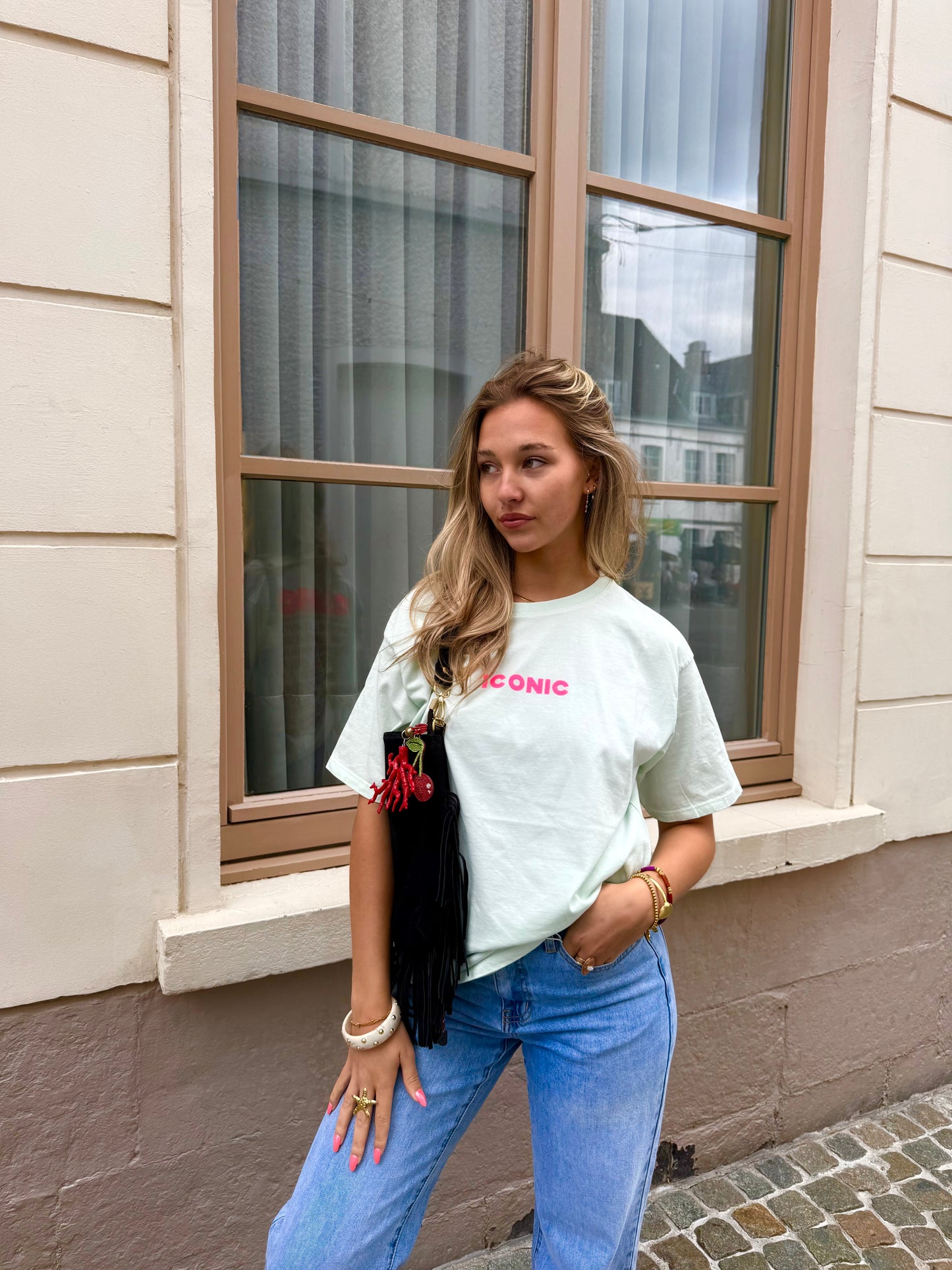 T-shirt vert d’eau - ICONIC