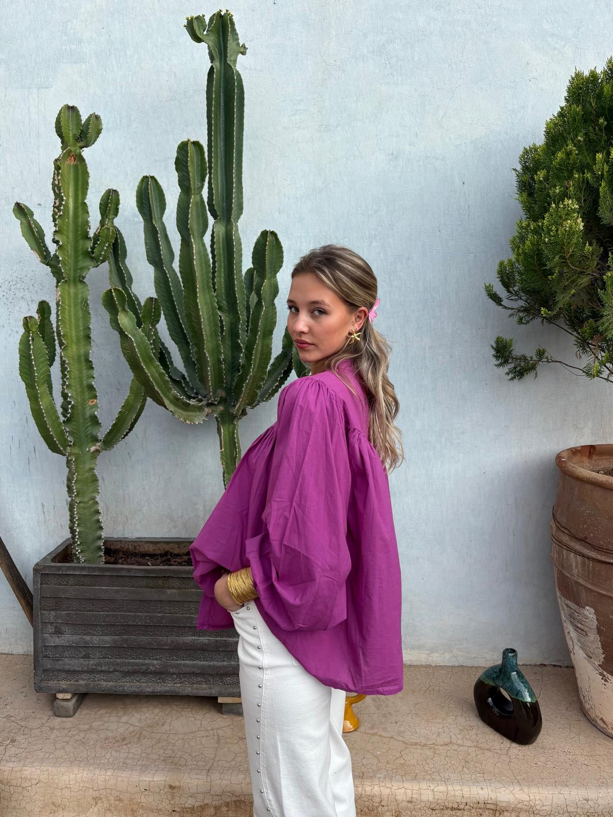 Chemise mauve - YLIA