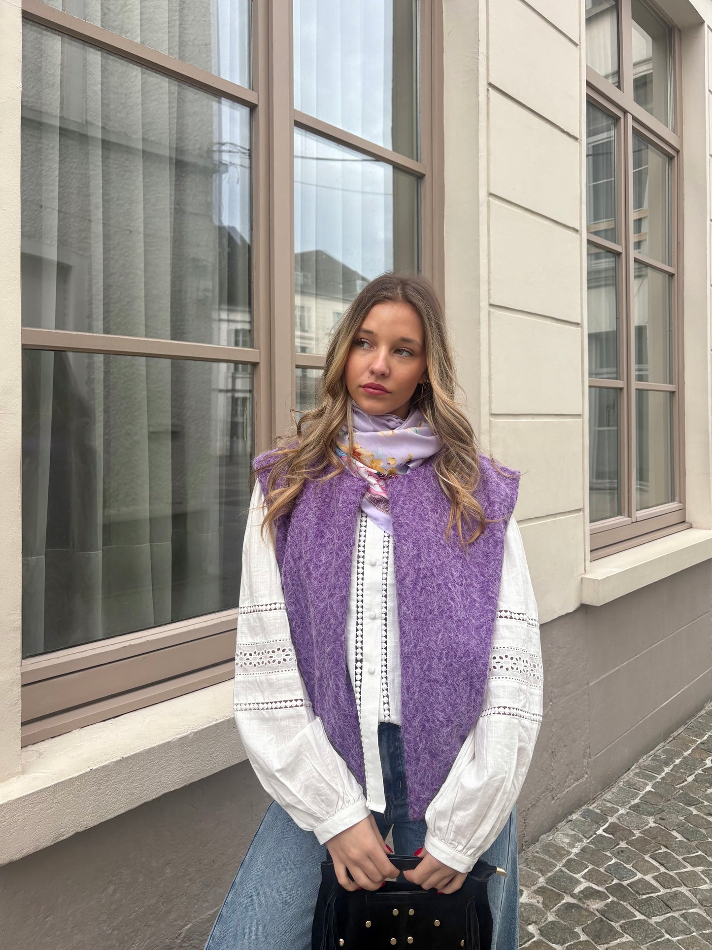 Gilet violet - CARLA