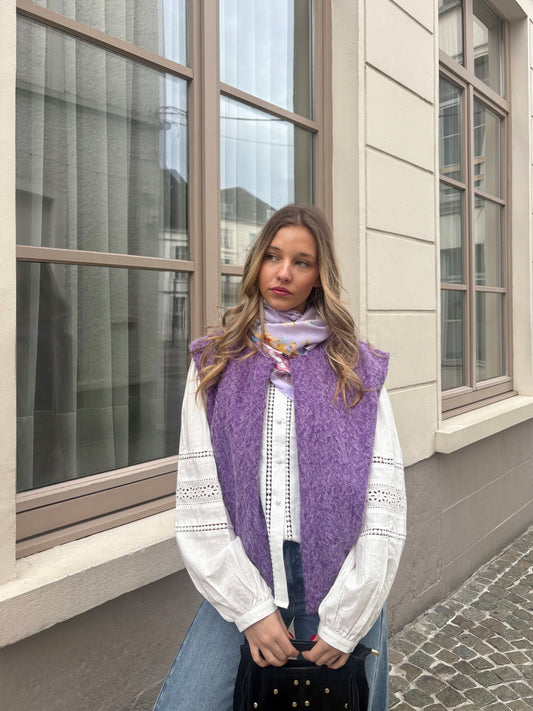 Gilet violet - CARLA