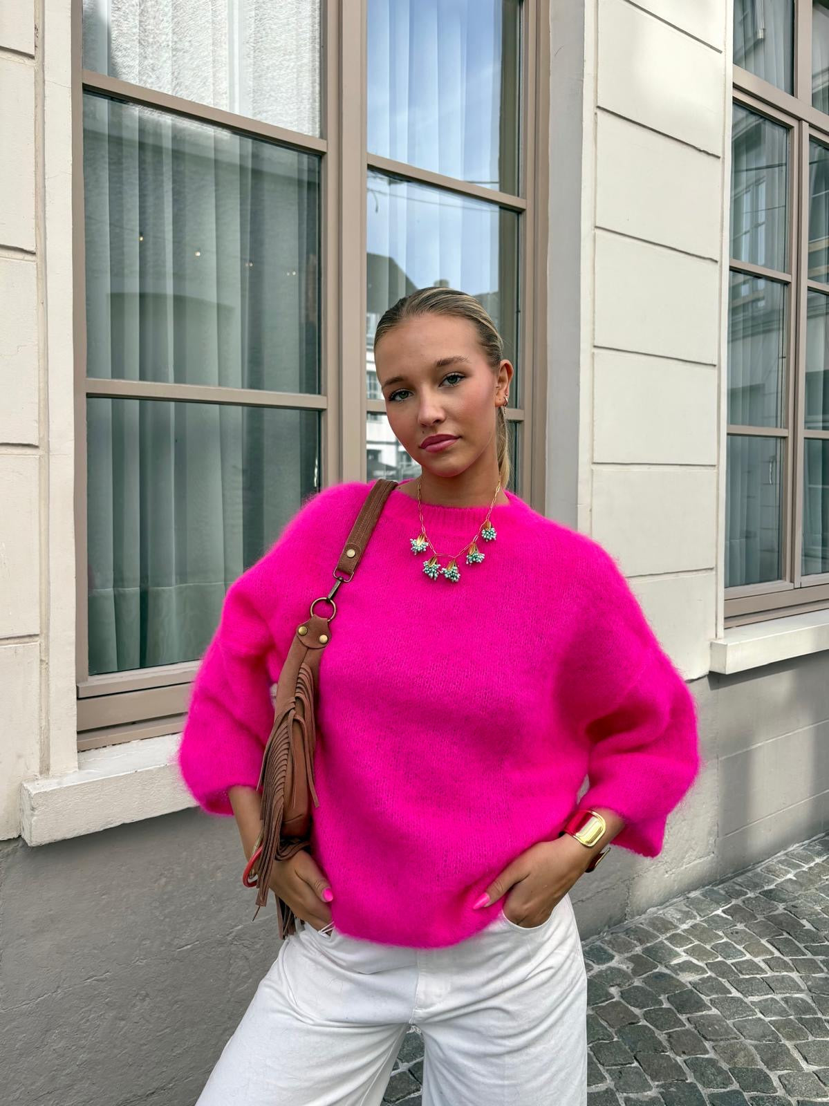 Pull rose fushia - ANDREA
