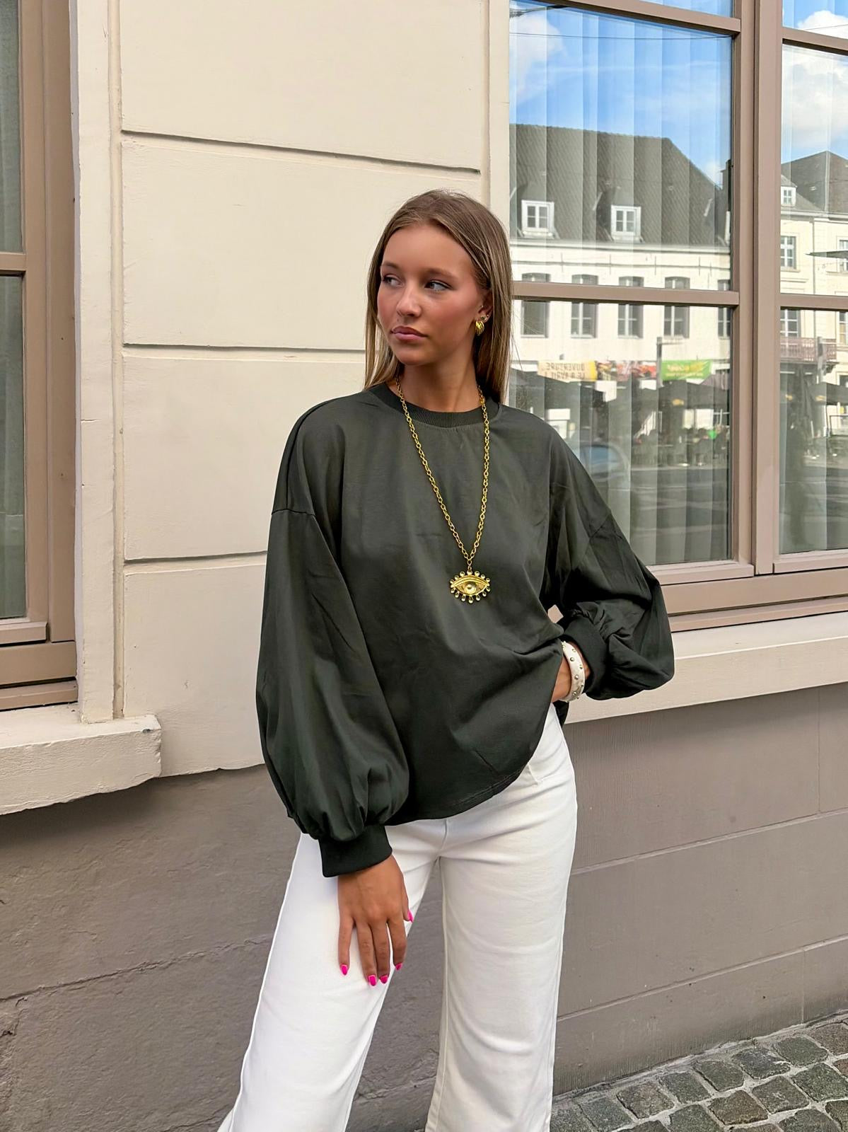 Pull kaki - SANDRINE