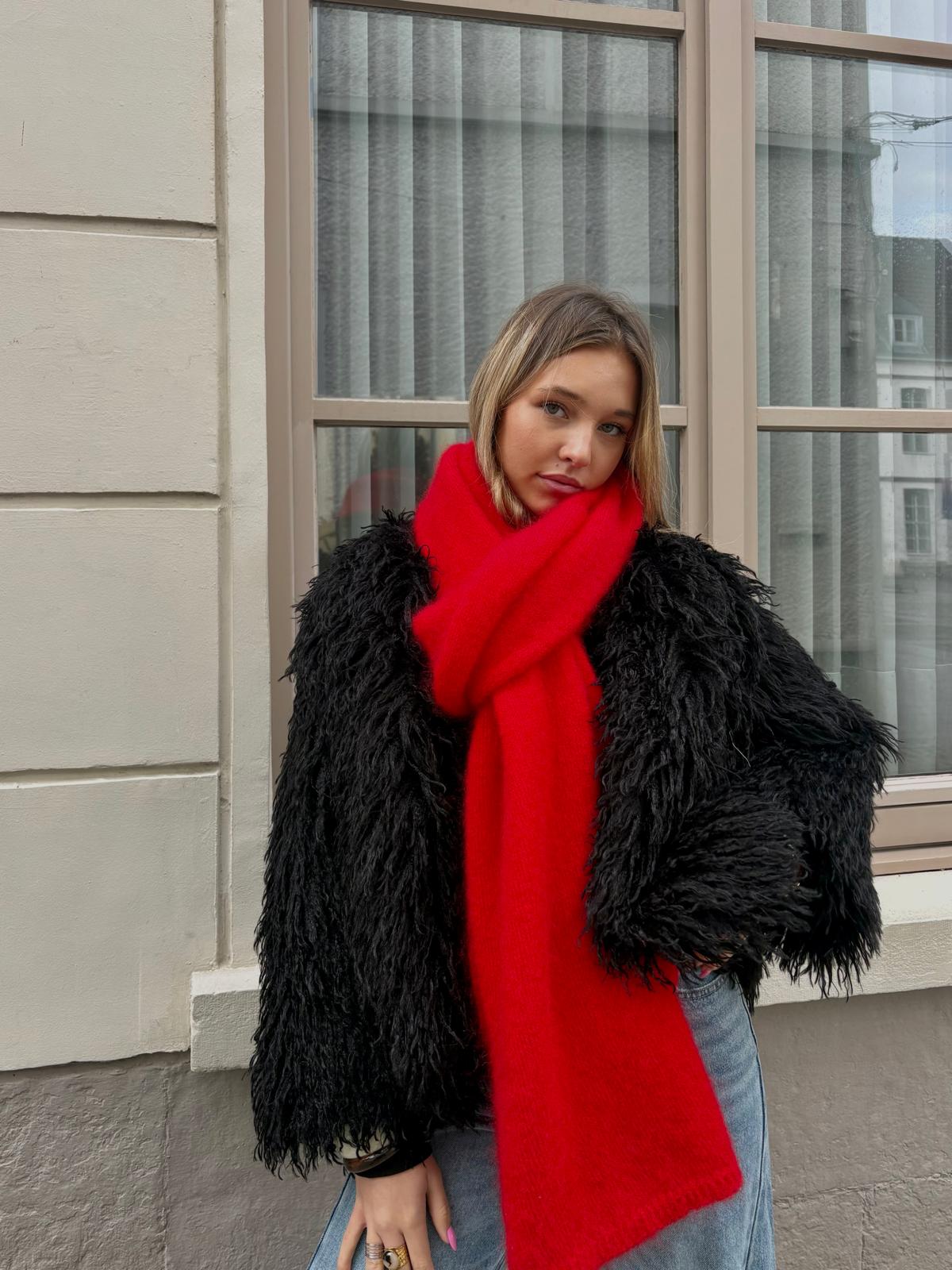 Écharpe rouge - SABINE