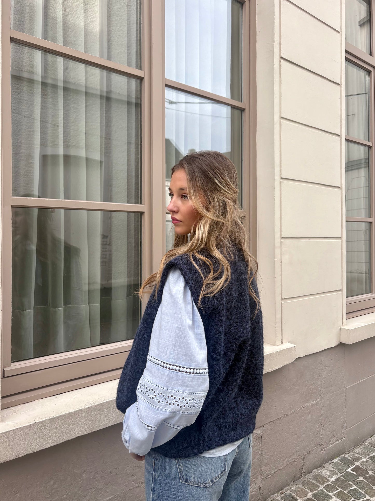 Chemisier bleu - BONNIE