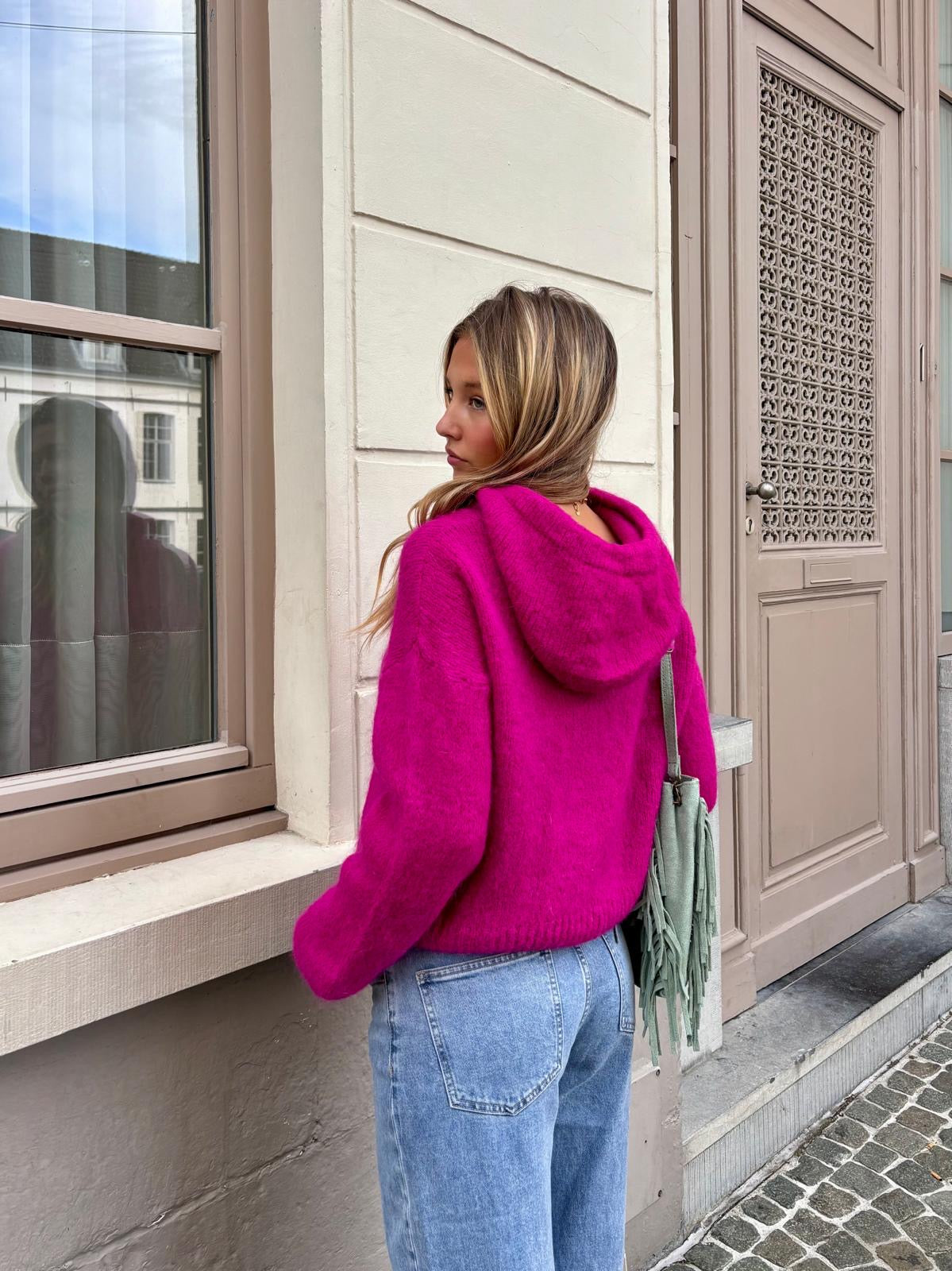 Gilet framboise - MONICA