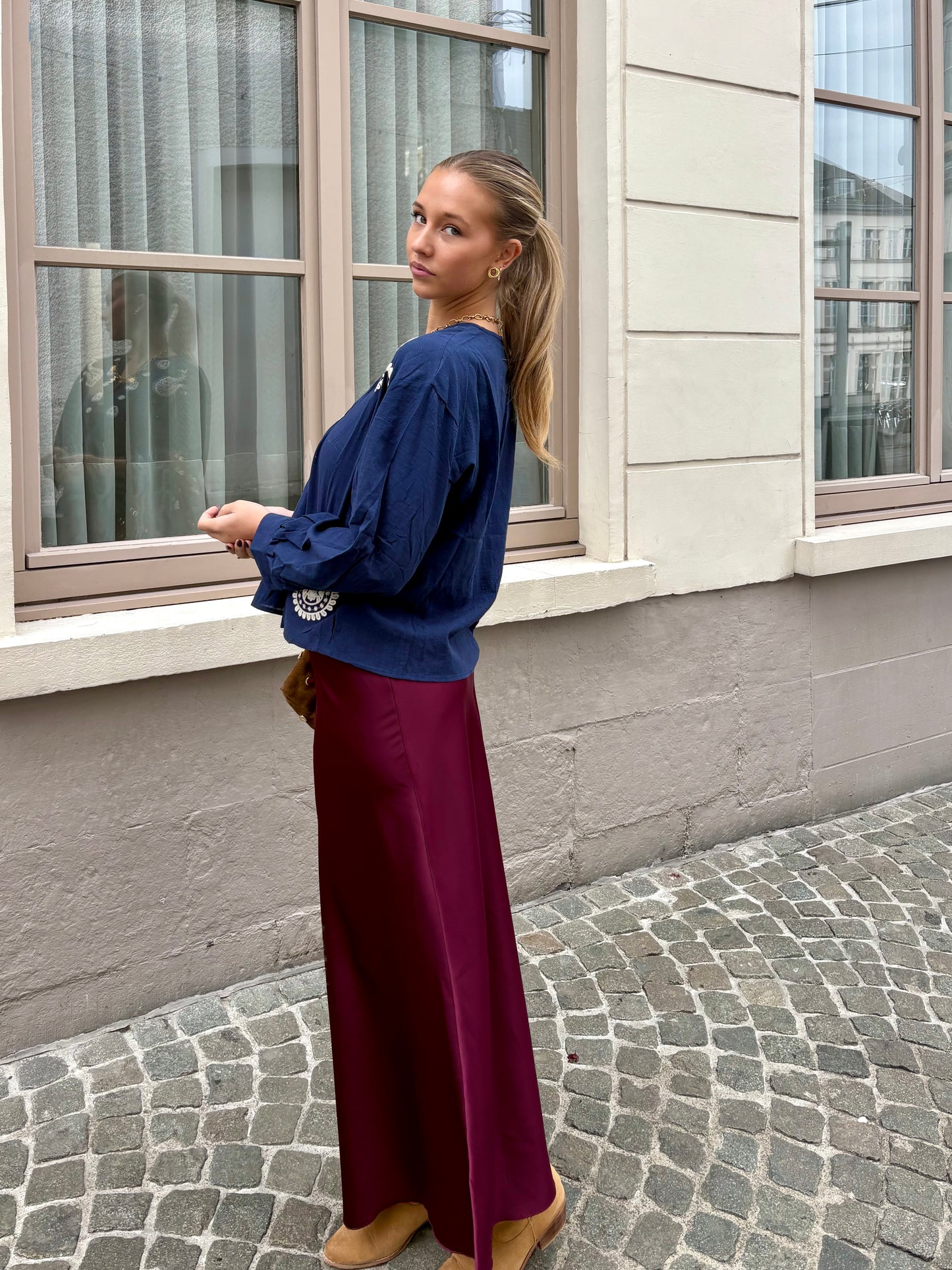 Jupe bordeaux - BIANCA