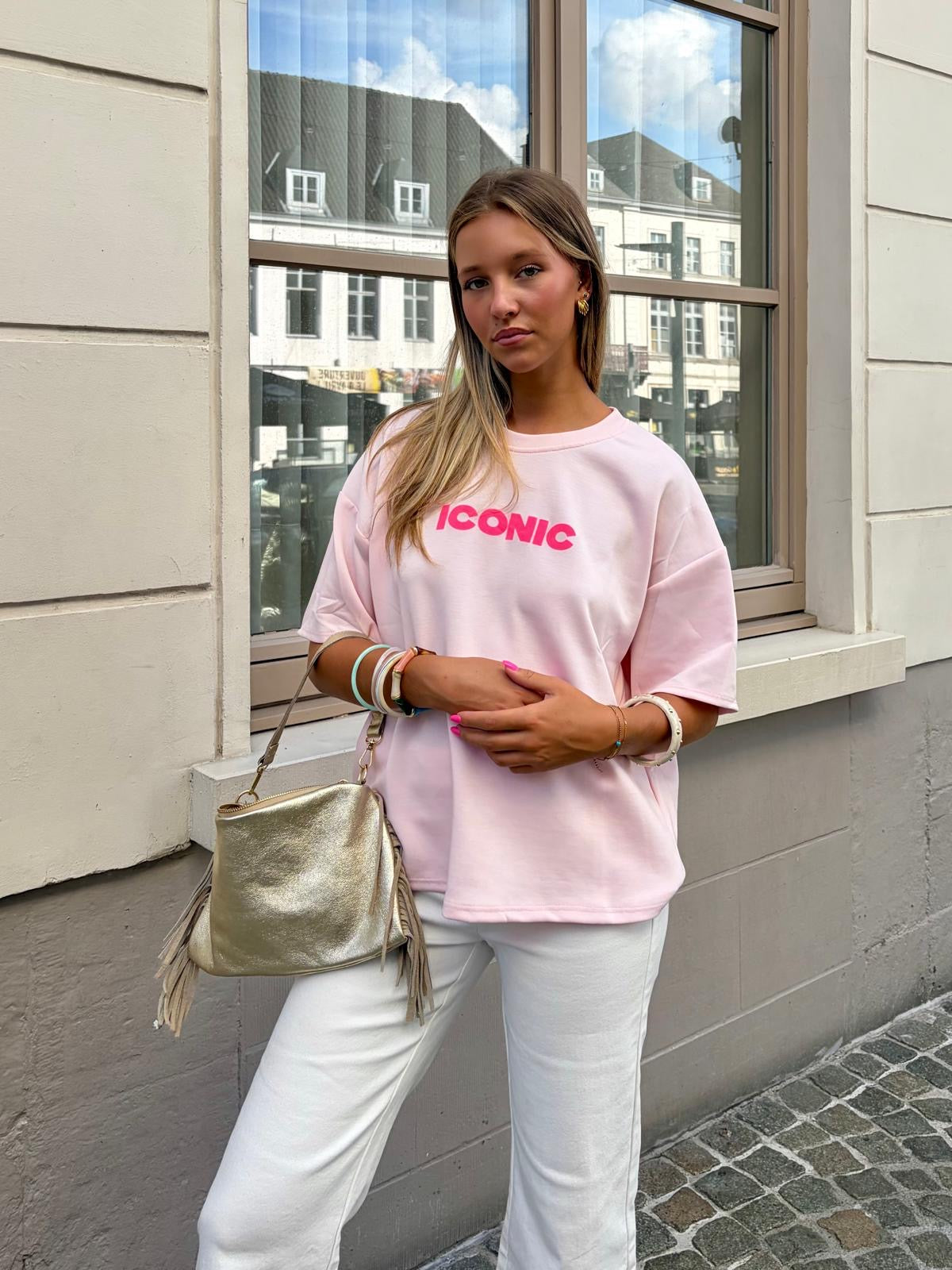 T-shirt rose clair - ICONIC