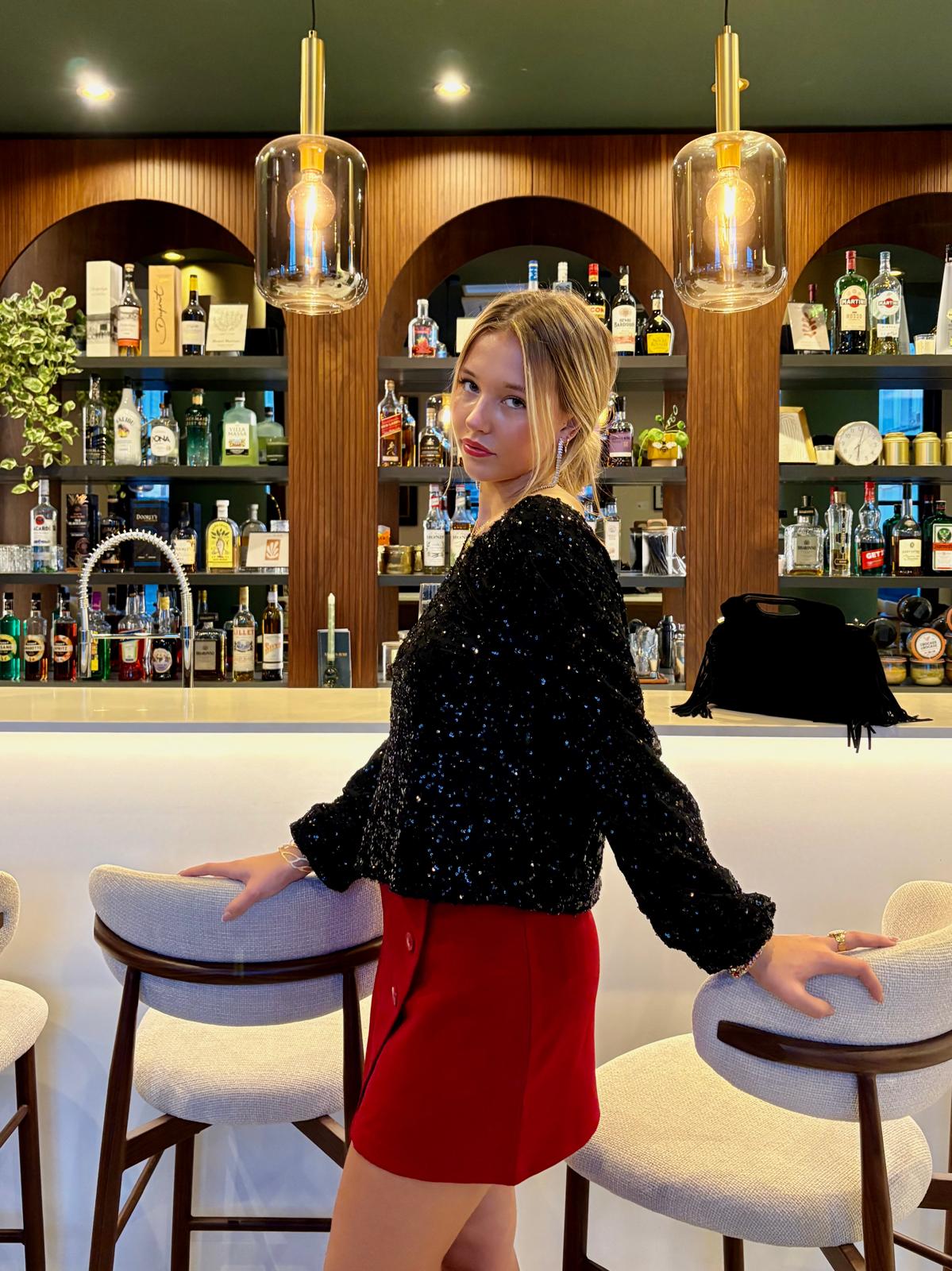 Blouse noire - ANAËLLE