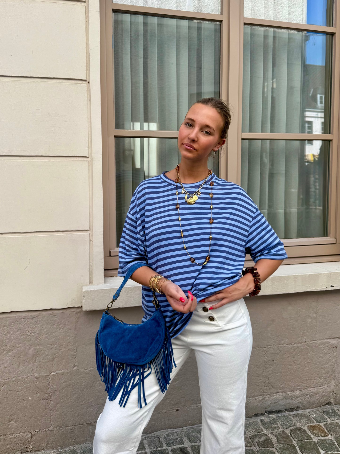 T-shirt bleu - CŒUR