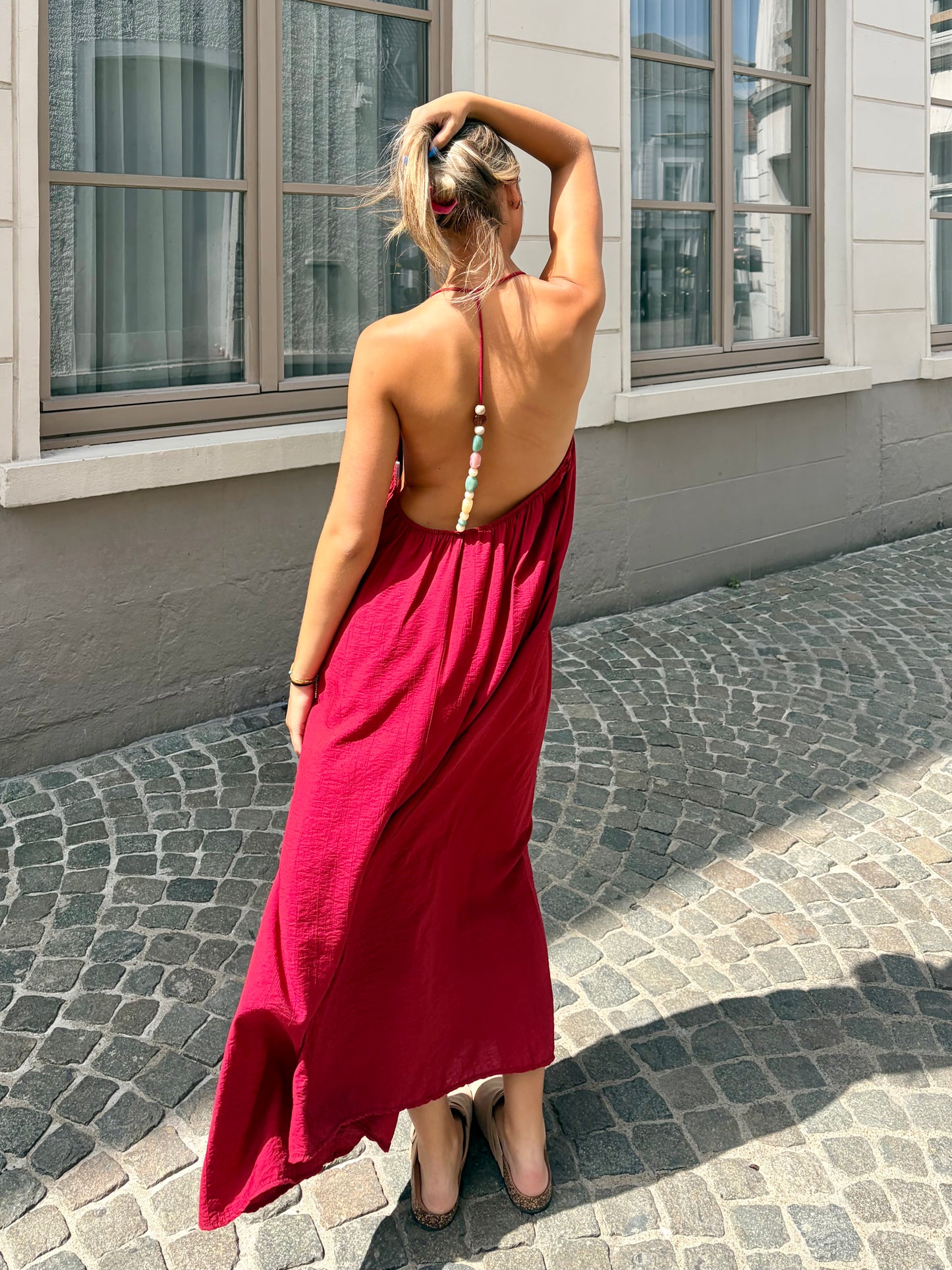 Robe bordeaux - PERLA
