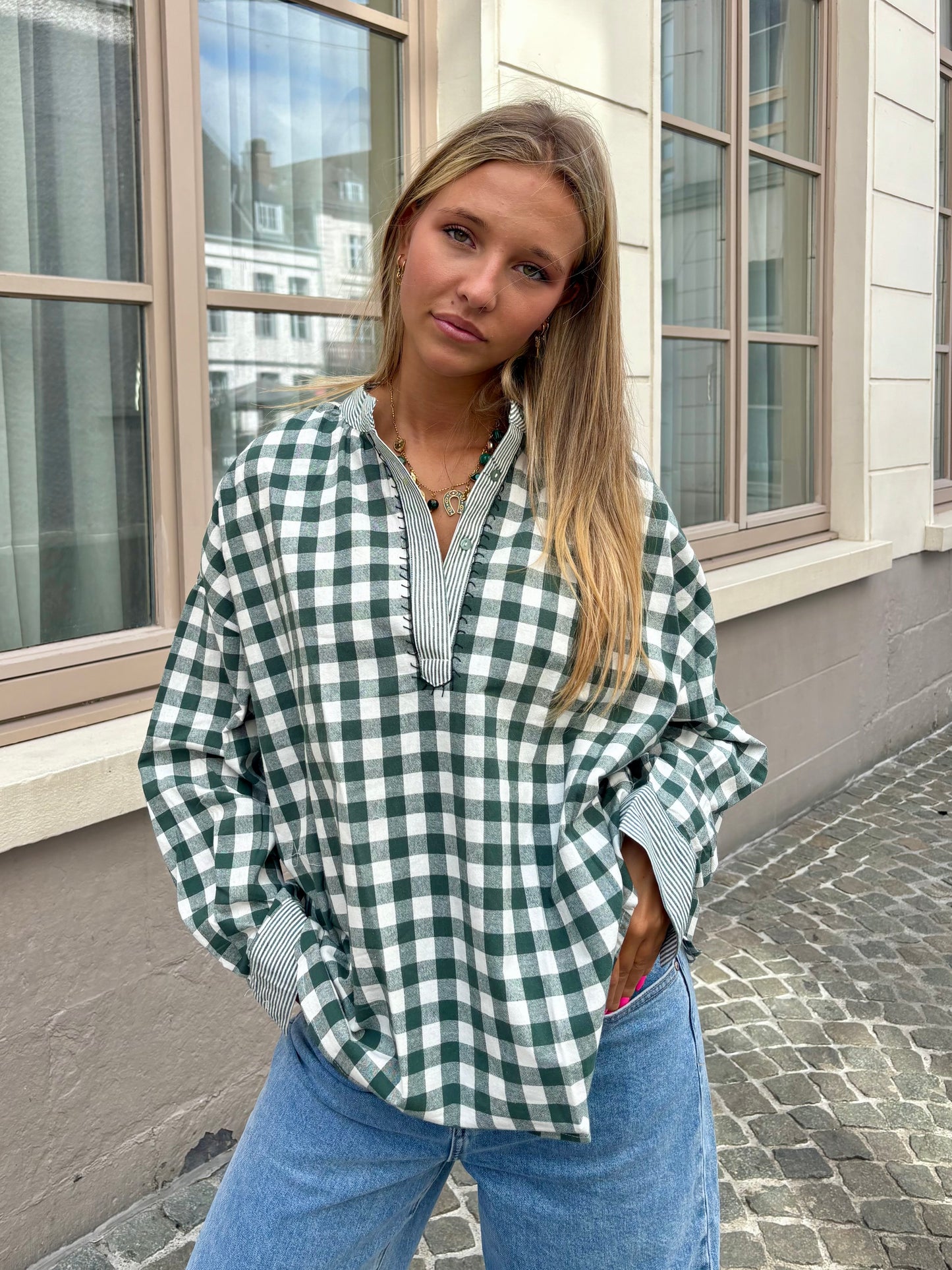Chemisier vert - ANITA